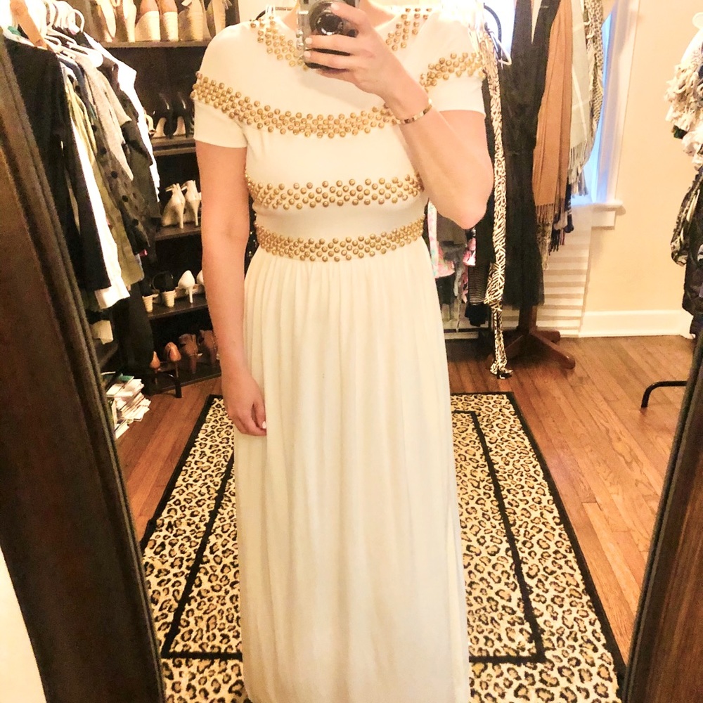Vintage floor length palm beach glamour